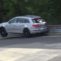 Anda mira, el Audi SQ7 dándose contra el guardarraíl en Nürburgring