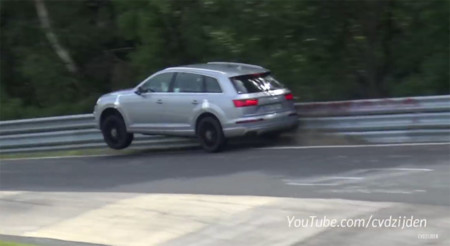 Anda mira, el Audi SQ7 dándose contra el guardarraíl en Nürburgring