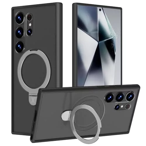 MagSafe と隠しキックスタンド付き Samsung Galaxy S24 Ultra 用 X レベル ケース