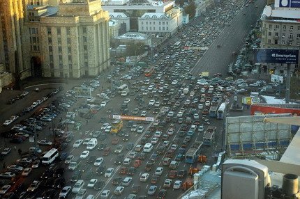 Trafico en Rusia Moscú