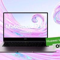 Ahorra algo de dinero con un portátil ligero como el Huawei MateBook D14 y el plan Renove de MediaMarkt. En versión Intel con 512 GB lo tienes por 749 euros