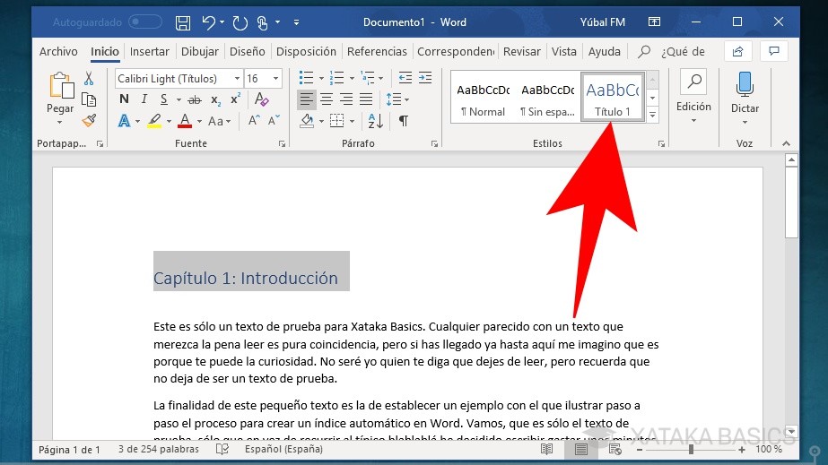 Insertar comentario en word