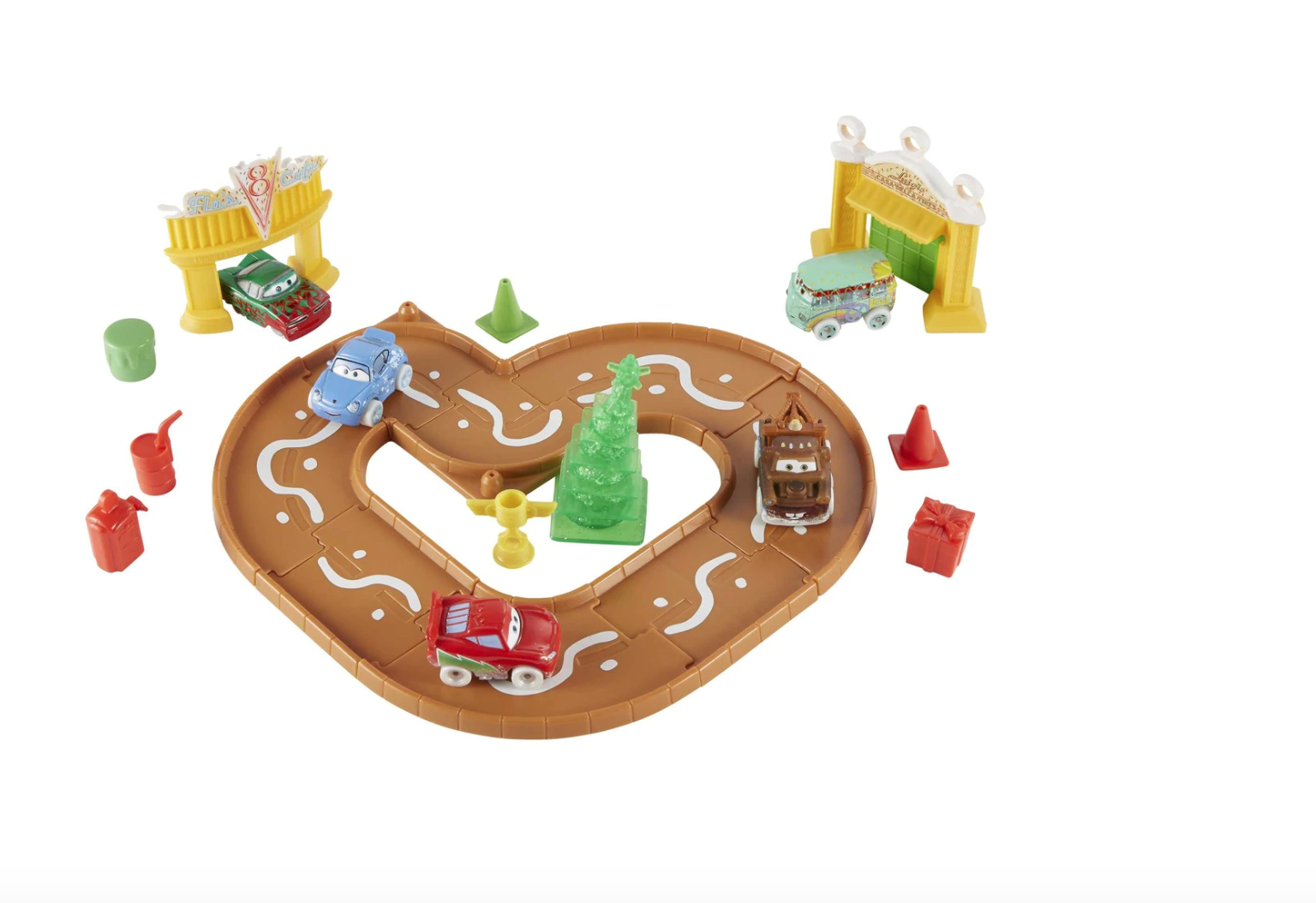 Disney Cars Minis Calendario de adviento incluye 5 mini coches de juguete y pista circuito