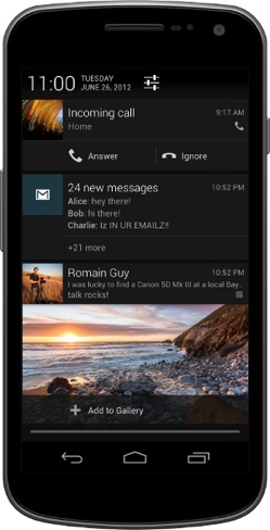 Notificaciones expandibles en Jelly Bean