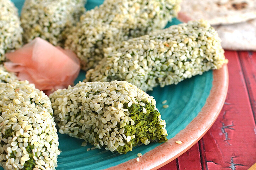Falafel de Edamame. Receta fácil de comida vegetariana