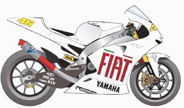 Diseña la Yamaha de Valentino Rossi