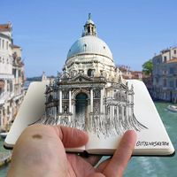 Espectacular fusión de foto y dibujos que nos hace ver monumentos como nunca antes