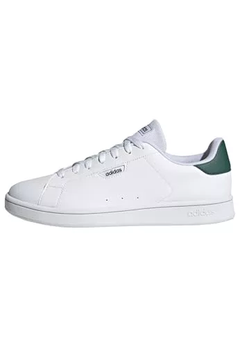 adidas Hombre Urban Court Shoes, FTWR White/FTWR White/Collegiate Green, 42 EU