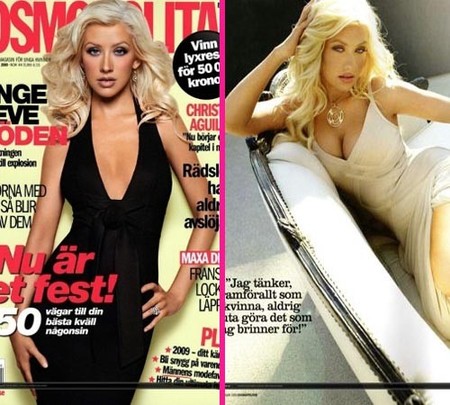 Christina Aguilera para Cosmopolitan Suecia