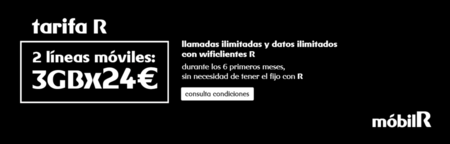 Dos líneas con llamadas ilimitadas y tres gigas por 24 euros, la última promoción de mobilR