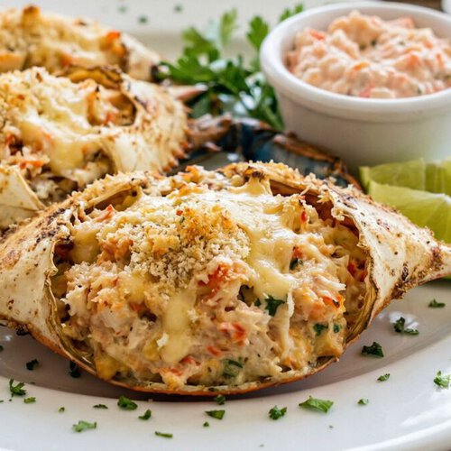 Cómo hacer Jaibas rellenas de salsa Tampico con la receta y trucos del chef Oropeza