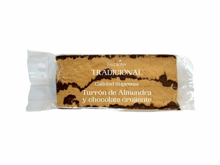 Turron Tradicional Blando De Almendra Y Chocolate