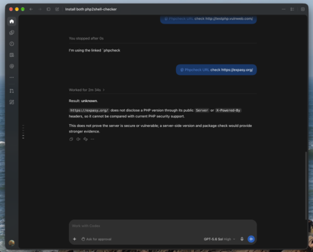 Herramienta De Openai Para Verificar Php Codex5