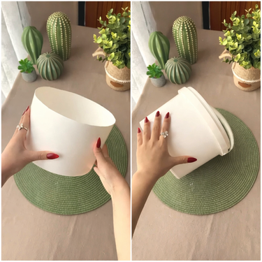 No lo sabía, pero reutilizando un cubo de plástico puedes hacer tú mismo esta elegante cesta de almacenaje para el hogar