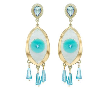 Pendientes Maxi Ojos Azules