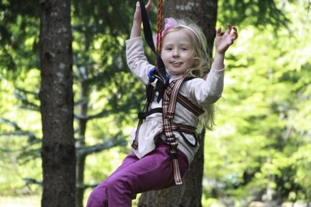 Tirolina para niños