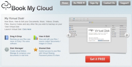 Almacenamiento en la nube ilimitado y gratuito con Book My Cloud