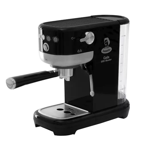 Cafetera Espresso Gala Slender 1350W – 20 Bares de Presión, Depósito 1.3L, Café Molido y Monodosis, Boquilla Vaporizadora, Diseño Compacto y Elegante