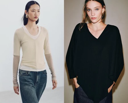 Adios A Las Camisas Hola A Las Camisetas De Manga Larga Con Estos Modelos De Zara Y Mango Ideales Para Tus Looks De Otono