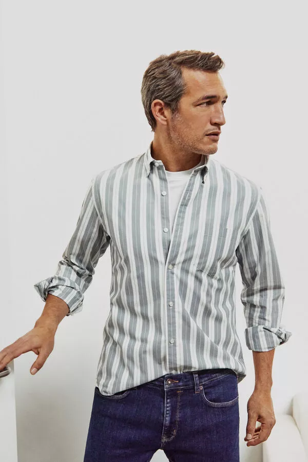Camisa rayas casual