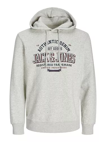 JACK & JONES Jjelogo Sudadera con Capucha 2 Col 24/25 Noos, Color Blanco, M para Hombre