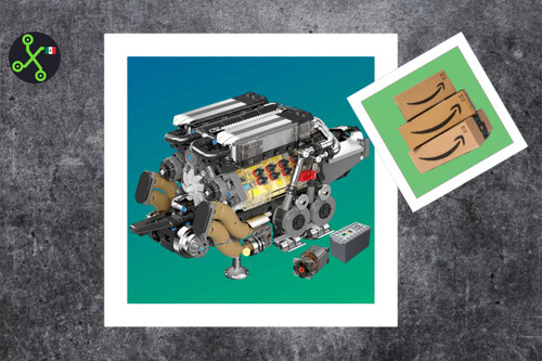Motor Coleccionable Armable Mould King W16 V8 A Escala Amazon Mexico Ofertas Descuentos