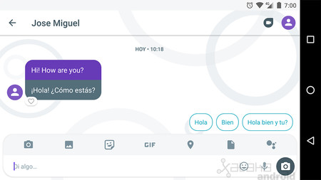 Probamos la traducción de mensajes en Google Allo