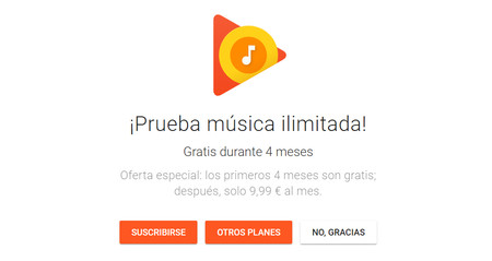 Google Play Music regala cuatro meses de música ilimitada a los nuevos suscriptores
