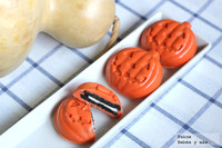 Recetas de Halloween: Calabazas de chocolate rellenas de Oreo