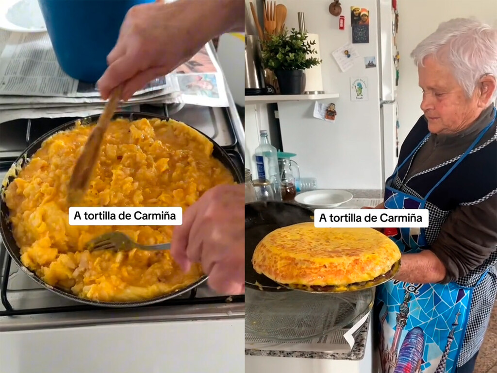Carmiña, abuela gallega: “Para que la tortilla no quede seca pero sí cuajada, remueve desde los bordes hacia el centro”
