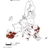 El mapa de la desertificación en Europa da auténtico miedo: España ya roza el 53% de tierras áridas 