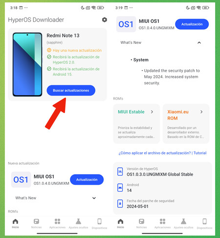 Xiaomi Actualizacion