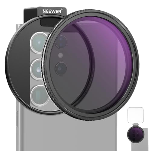 NEEWER 67mm Kit de Filtro de Lente de Móvil ND2-ND32 Variable