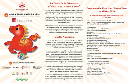 Estas son todas las actividades en el Cenart por el Año Nuevo chino para celebrar el Año del Caballo de fuego