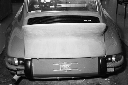 Die Ersten Versuche Den Spoiler Des Spaeteren 911 Carrera Rs 27 Coup Auf Ein 911 24 Coup Zu Modellieren 1972 5
