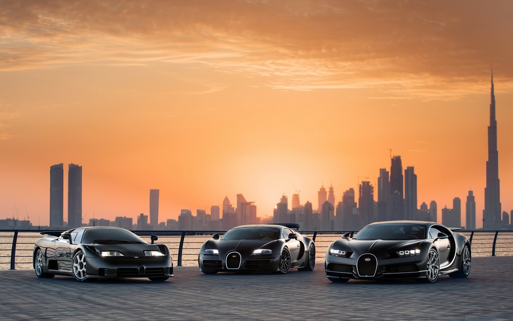 Bugatti nos brinda un festín de millones de dólares y 3,000 hp reuniendo a sus deportivos más célebres