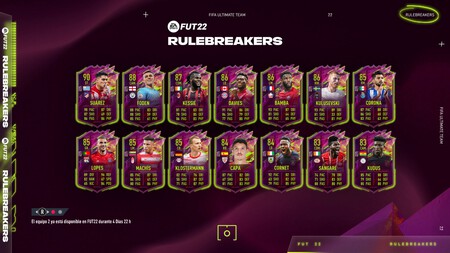 FIFA 22: Rulebreakers. Todas las cartas del Equipo 2 de los Romperreglas de FUT22