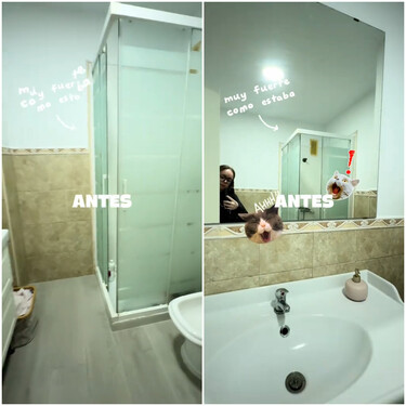 Una reforma integral por menos de 1500 euros: así ha quedado la reforma sin obras de este baño pequeño y anticuado