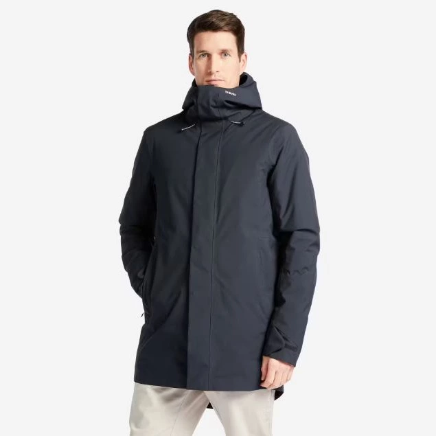 Chaqueta Impermeable Hombre Cálida Sailing 500 Gris Oscuro
