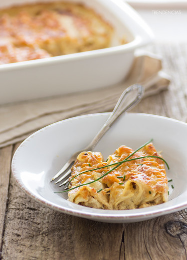 Esta navidad el primer plato lo llevo yo. Receta de canelones de pollo con queso de cabra