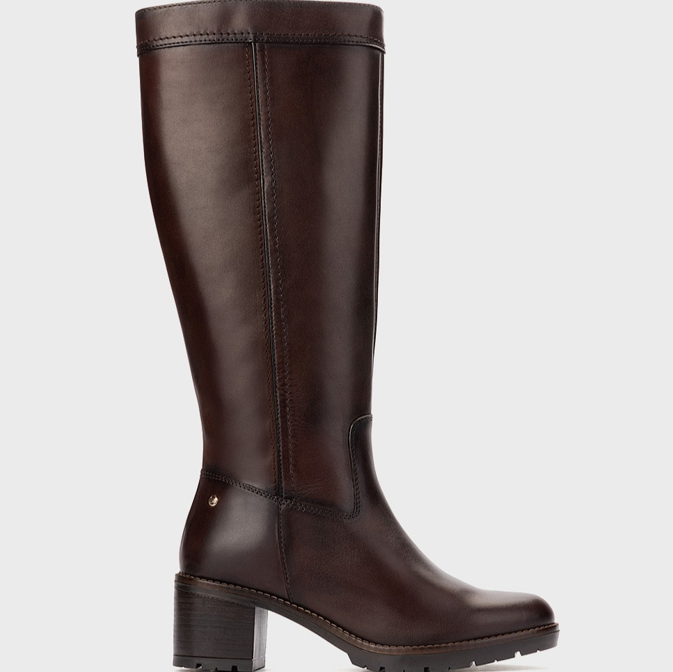 Botas de mujer de piel con cremallera - Pikolinos