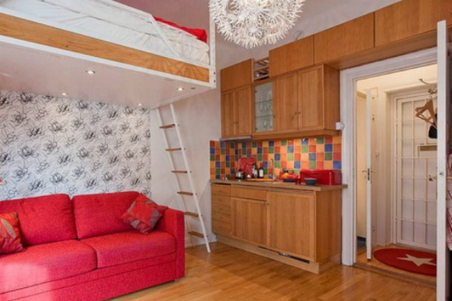 Puertas abiertas: un apartamento de 21 metros cuadrados con ...