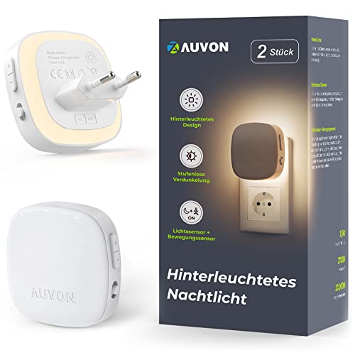 AUVON Night Light with Motion Sensor - 2 Pack 