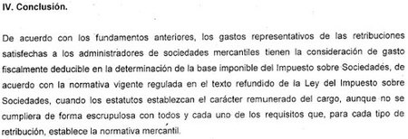 gastos deducibles administradores