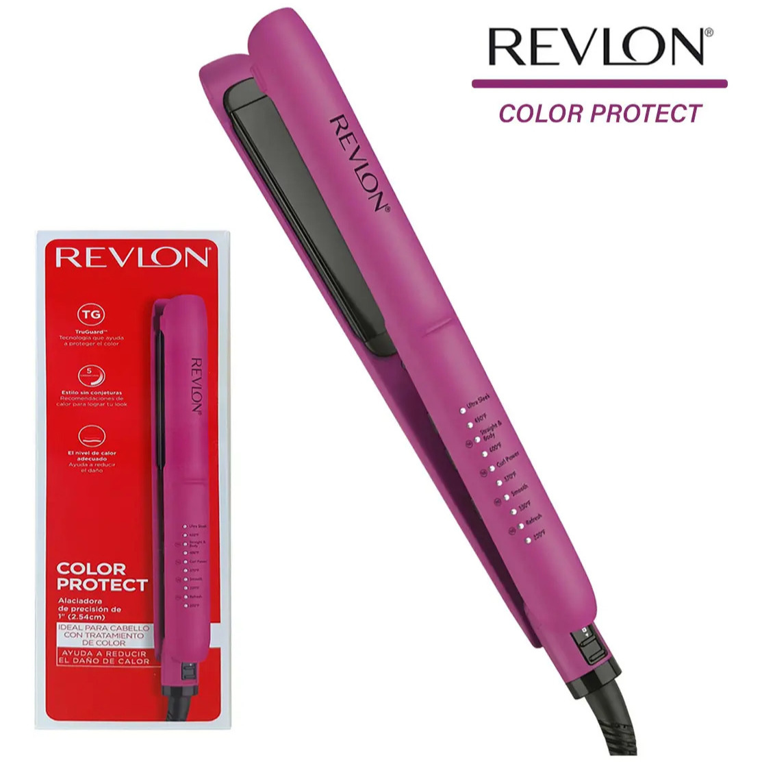 Revlon Alaciadora Color Protect De 1 Pulgada