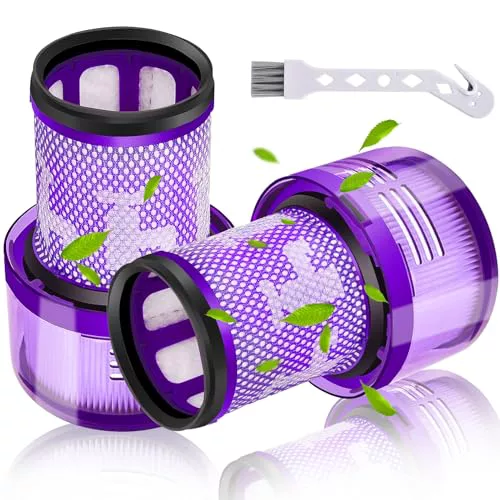 Swetfela Filtro Dyson V12 Aspiradoras, 2 Piezas Aspirador Filtro para Dyson V12 Detect Slim Absolute Extra, Filtro V12 Dyson Aspiradora, Filtro Recambios Dyson, Filtro Replacement Part # 971517-01