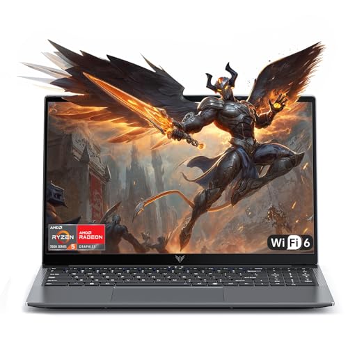 ACEMAGIC Laptop Gamer 15.6" FHD, AMD Ryzen 5, 16GB RAM, 512GB SSD, Gráficos Vega 7, Windows 11 Pro | Portátil para Trabajo y Gaming Casual
