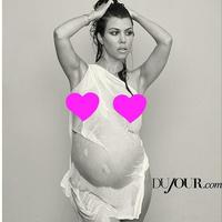 Embarazadas de portada: Kourtney Kardashian, orgullosa de su cuerpo