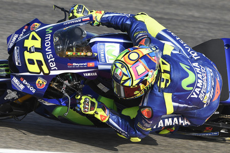 El secreto de Valentino Rossi en el GP de Aragón: freno trasero de pulgar para ayudar a su pierna derecha