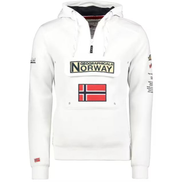 Sudadera de montaña y trekking con capucha Mujer Geographical Norway Gymclass
